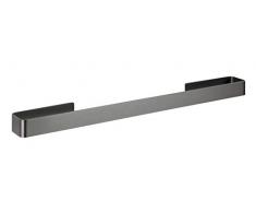 WENKO Badetuchstange Montella - Handtuchhalter zum Kleben, rostfrei, Aluminium, 61 x 4 x 6 cm, anthrazit
