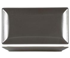 H+H Boston Rechteckige Auflaufform 25 x 15 Brown Stoneware