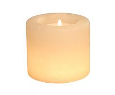 HIMALAYA SALT DREAMS - Salzkristall Teelichthalter Zylinder, White Line