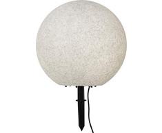 Star Gardenlight Dekokugel, Kunststoff, Grau/Schwarz, 48 x 50 cm