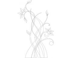 INDIGOS 4250380556840 Wandtattoo W320 Ranke Pflanzen Wandauskleber in 3 Größen, 80 x 49 cm, weiß