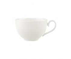 Villeroy & Boch - Royal Tasse, filigrane Tasse mit geschwungenem Henkel aus hochwertigem Premium Bone Porzellan, spülmaschinenfest, 260 ml