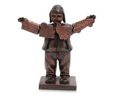 NOVICA Lucky Ekeko Cedar Skulptur