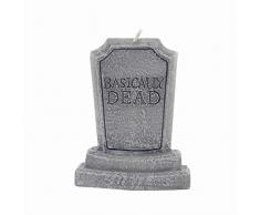 Gift Republic Grabkerze Basically Dead, grau, Einheitsgröße