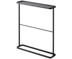 YAMAZAKI Tower Handtuchhalter, Stahl, Schwarz, One Size