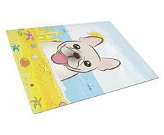 Caroline s Treasures bb2106lcb Französische Bulldogge Sommer Strand Glas Schneidebrett, groß, Multicolor