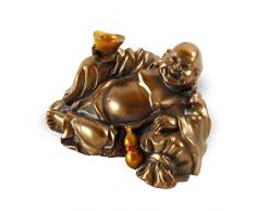 6 Figuren Lachender Buddha, Figur Richesse