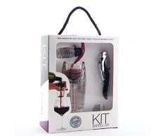 koala Barrel High Tech Kit Weinbelüfter, Stopfen und Korkenzieher, Edelstahl, 17 x 8 x 22 cm, 4 Stück