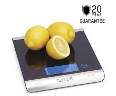 Taylor TYPSCALE15HC Pro Küchenwaage mit hoher Kapazität und Tara-Funktionalität, edelstahl