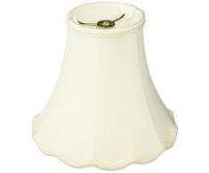 Royal Designs Lampenschirm, Glocke mit Wellenschliff, weiÃ, 4 x 8 x 7.25
