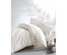 Cotton Box Bettwäsche-Set für Doppelbett, Weiß, 200 x 220 cm, 6 Stück