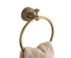 Badhaken Handtuchring messing antik-optik