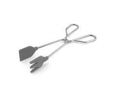 FACKELMANN 00040 Küchenzange mit Silikonschaufeln 25cm