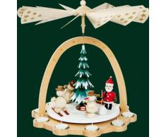 Weihnachtspyramide Erzgebirge Richard Glässer Seiffen Pyramide Schneemänner für Teelichte, 16271