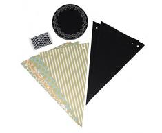 Homeford FWT0000030687202 Kreidetafel, 28 cm, Weiden/Blau/Hellbraun