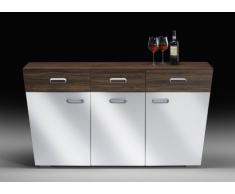 Maja 70365152 Kommode 154,5 x 83 x 45 cm Olive dunkel - weiß Hochglanz