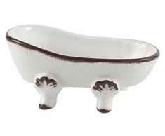 Gedy Amelie Seifenschale, Keramik, weiß, 8x13,5x5,8