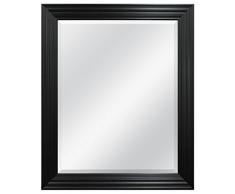 MCS 47695 Wandspiegel, geriffelt, 56 x 71 cm, Gesamtgröße, Schwarz