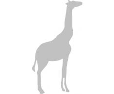 INDIGOS 4250380594453 Wandtattoo w054 Giraffe Afrika 96 x 51 cm, silber