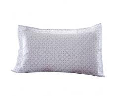 DnD Celestine grau Zirkular-Gitter zusÃ¤tzliche KissenbezÃ¼ge zu Match Blush Set Bettbezug und Tagesdecke