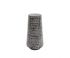 Benzara BM188023 Keramikvase Cobble schwarz weiß