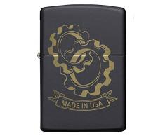 Zippo PL 218 COG Wheels Feuerzeug, Messing, Design, 5,83,81,2