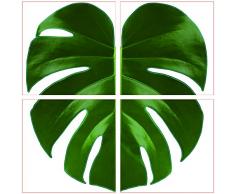 Plage 260522 Fliesen Sticker Smooth, Tropikal, 4 Blätter, 14,5 x 14,5 cm