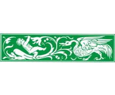 INDIGOS 4051095027430 Wandtattoo w259 Vogel, Baby 120 x 71 cm, grün