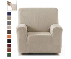 Eiffel Textile 2er Pack elastische Sessel, 1+1-Sitzer Pack 1+1 Plazas Elfenbein