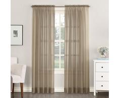 Nr.918 Voile Gardine Emily Sheer Nein. Vorhang aus Voile, transparent, 918 59 x 95 Panel Taupe