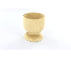 Fackelmann 56611 Eierbecher natur poliert, braun