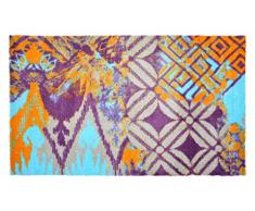 Golze 1500070018099 LS-Mats, Design Zickzack Premium Fussmatte, Mikrofaser, Mehrfarbig, 67 x 110 x 1, cm