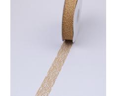 Mesch Tischband Hellbraun - 25 mm breit - Rolle 25 m - 29000-25-25-80