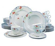 CreaTable 20169, Serie Gloria Melanie, Geschirrset Kombiservice 30 teilig
