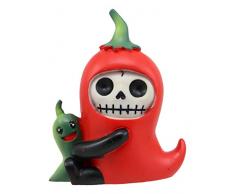 Ebros Furrybones Chilito Dekofigur Chili Pfeffer klein 8,4 cm Furrybones Skelett
