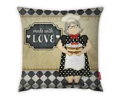 Bonamaison Dekorativ Kissenhülle, Kissenbezug, Zierkissenbezug, Wohnkultur, Für Sofa, Kaffeestube, Größe: 45X45 cm - Entworfen und hergestellt in der Türkei