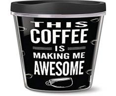 My Word! 51050 Thermobecher, schwarz mit weißem Schriftzug