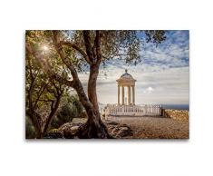 Premium Textil-Leinwand 120 x 80 cm Quer-Format Garten von Son Marroig auf Mallorca | Wandbild, HD-Bild auf Keilrahmen, Fertigbild auf hochwertigem Vlies, Leinwanddruck von Christian Müringer