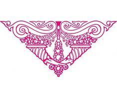 INDIGOS 4051095026273 Wandtattoo w256 Ornament Ranken 96 x 45 cm, rosa