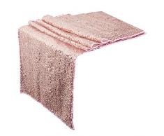 Faylapa Tischläufer für Party, Hochzeit, Picknick, Esstisch Rose Gold