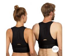 Relaxdays Haltungskorrektur Rücken, korrigierende Rückenstütze, Rücken Geradehalter, Damen & Herren, Größe L/XL, schwarz