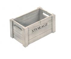 Kesper Aufbewahrungsbox Antik 26x16,5x13,5cm aus Paulowniaholz, Holz, braun, 26 x 16.5 x 13.5 cm