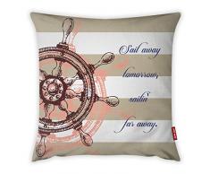 Bonamaison Dekorativ Kissenhülle, Kissenbezug, Zierkissenbezug, Wohnkultur, Für Sofa, Kaffeestube, Größe: 45X45 cm - Entworfen und hergestellt in der Türkei