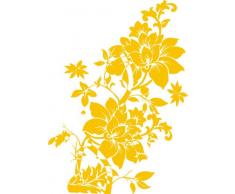 INDIGOS 4051095035145 Wandtattoo w324 Blumen Wandauskleber in 3 Größen, 120 x 84 cm, gold