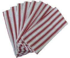 Nouvelle Legende Basketweave Küche Handtücher 48,3 x 73,7 cm (8er Pack) rot
