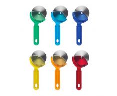 Excelsa hoplà Pizzaschneider, Edelstahl, Mehrfarbig