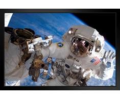 Poster Gießerei Astronaut International Space Station Vereinigten Staaten Space Earth Foto Kunstdruck 14x20 inches Framed Poster