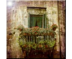 Rikki Knight Tower Balkon in Italien Design Art Keramik Fliesen, 4 von 4-Zoll