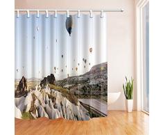 bcnew Nature Scenery Vorhang für die Dusche, Persönlichkeit Modern Digital Druck, 179,5 x 179,5 cm, wasserabweisend, schimmelresistent, Polyester Stoff Badezimmer Duschvorhang Set mit Haken, Modern 70.68 inch Multi-1147