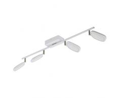 LED Spot PALOMBARE-C von EGLO - Smart Home Spots in weiß mit 4 x 5W - aus Kunststoff, Alu und Stahl - vier Spots - EGLO Connect Spot mit Farbwechsel und über Fernbedienung, App oder Alexa steuerbar